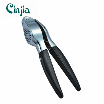 Zinc Alloy Garlic Press with Non-Slip Handles